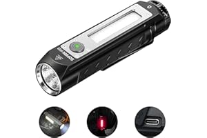 CSTEBOKE Rechargeable Flashlights High Lumens, Sofirn IF23 4000lm Super Bright Flashlight, EDC Flashlight, Led Flashlight, Emergency Flashlights for Home, RGB Magnetic Flashlight