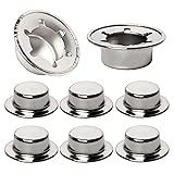 (8-Pack) Calvana Spring Steel Push On Pushnut Caps
