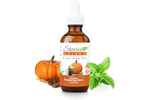 Stevia Select Pumpkin Spice Flavored Liquid Stevia – Zero Calorie Coffee, Tea, Drink & Baking Sweetener, All-Natural, No Erythritol, Keto-Friendly Sugar Alternative, 300 Servings – 2 Oz (1 Pack)