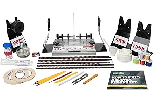 CRB CUSTOM ROD BUILDER Custom Rod Building Starter Supply Kit FSB-2 - Complete Tool & Supply Kit for DIY Fishing Rod Building & Repairs