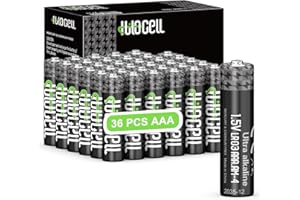hilocell AAA Batteries 36 Pack, Triple A Alkaline Battery, Heavy Duty Max Power Ultra Long-Lasting Durable 10-Year Shelf Life 1.5v Batteries for TV Remote Controller - 36 Count