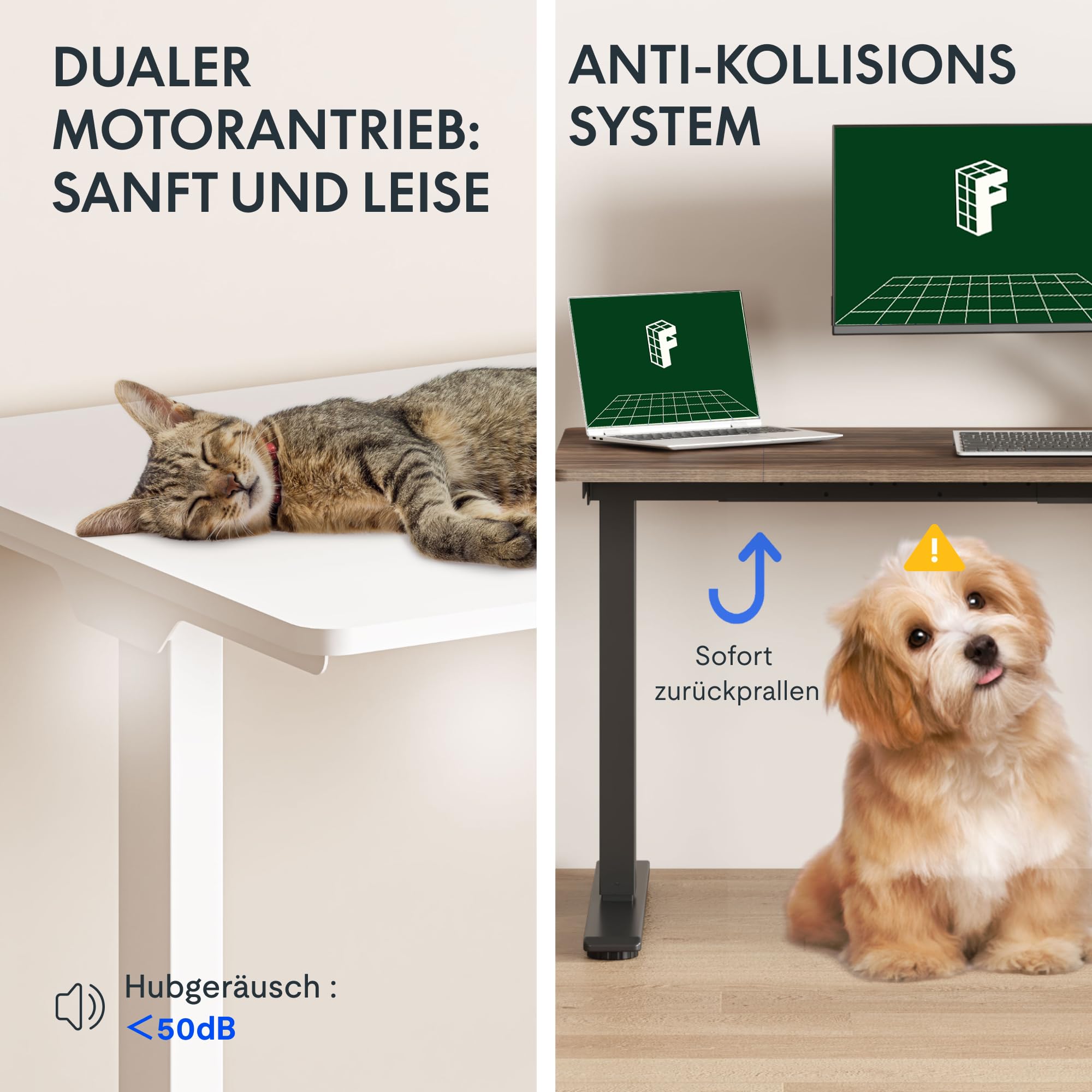 FLEXISPOT 79 x 32 Inch Dual Motor Standing Desk, Computer Desk with Memory Controller, Home Office Desk with Splice Board (White Frame + 79