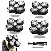 OXSITO Pro 5 Replacement Blades for Freebirds Flexing Series Bald Head Shavers, Blades Refills with Precision and Comfort Shave(Pack of 4)