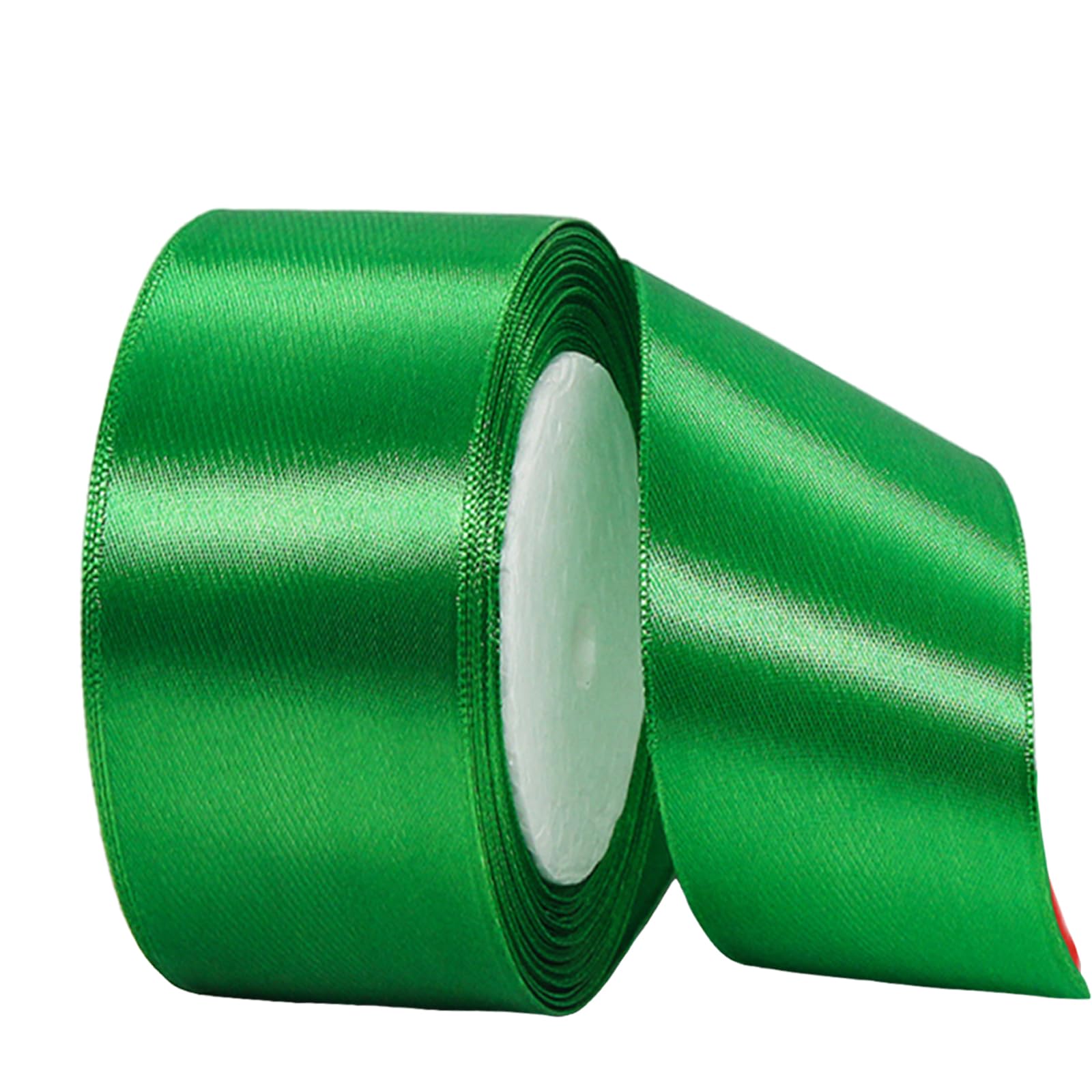 Wide Green Ribbon 40mm Satin Ribbons for Gift Wrapping,22m 1.5Inch Silk Thick Wrapping Ribbon Green for Crafting,Christmas,Wedding Car,Hair Bows,Bouquets,Party,Cake Decorations