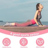 Zuimei 4 Pairs Pilates Yoga Grip Socks Women Non Slip Love Heart Cotton Size UK view 4