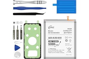 GOBAT Replacement for Samsung Galaxy A20 A30 A50 Battery,5000mAh High Capacity Compatible with Samsung Galaxy A50 Model (A505