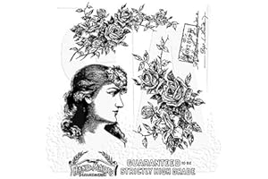 Stampers Anonymous Tim Holtz Cling Stamps 7"X8.5", Lady Rose