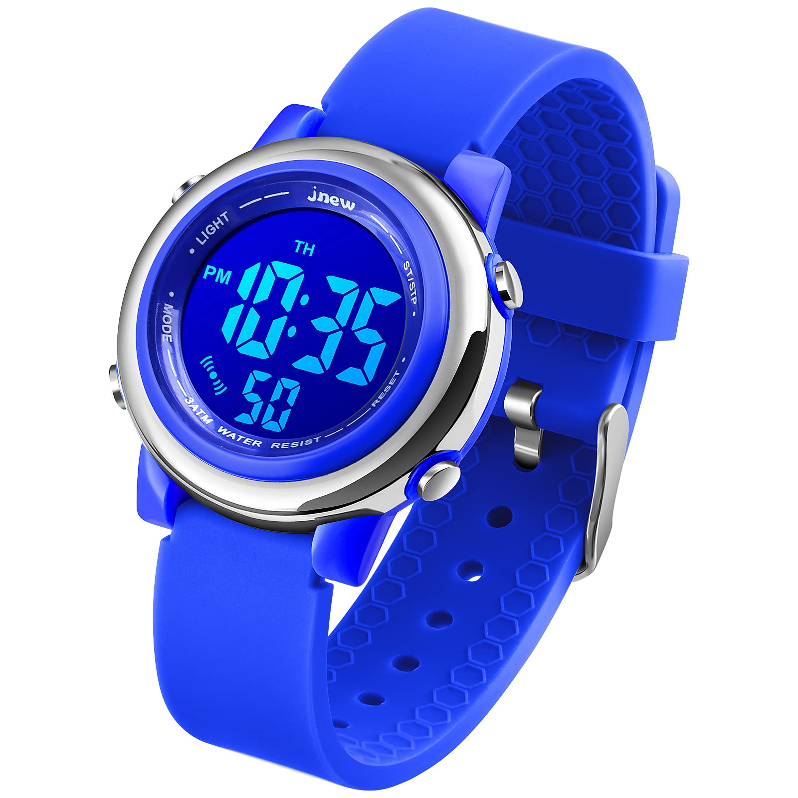 VenSten Girls Digital Watch - Kids Sports Waterproof Electrical Outdoor Stopwatch Alarm 7 Color LED Luminescent Watches for Youth Girl