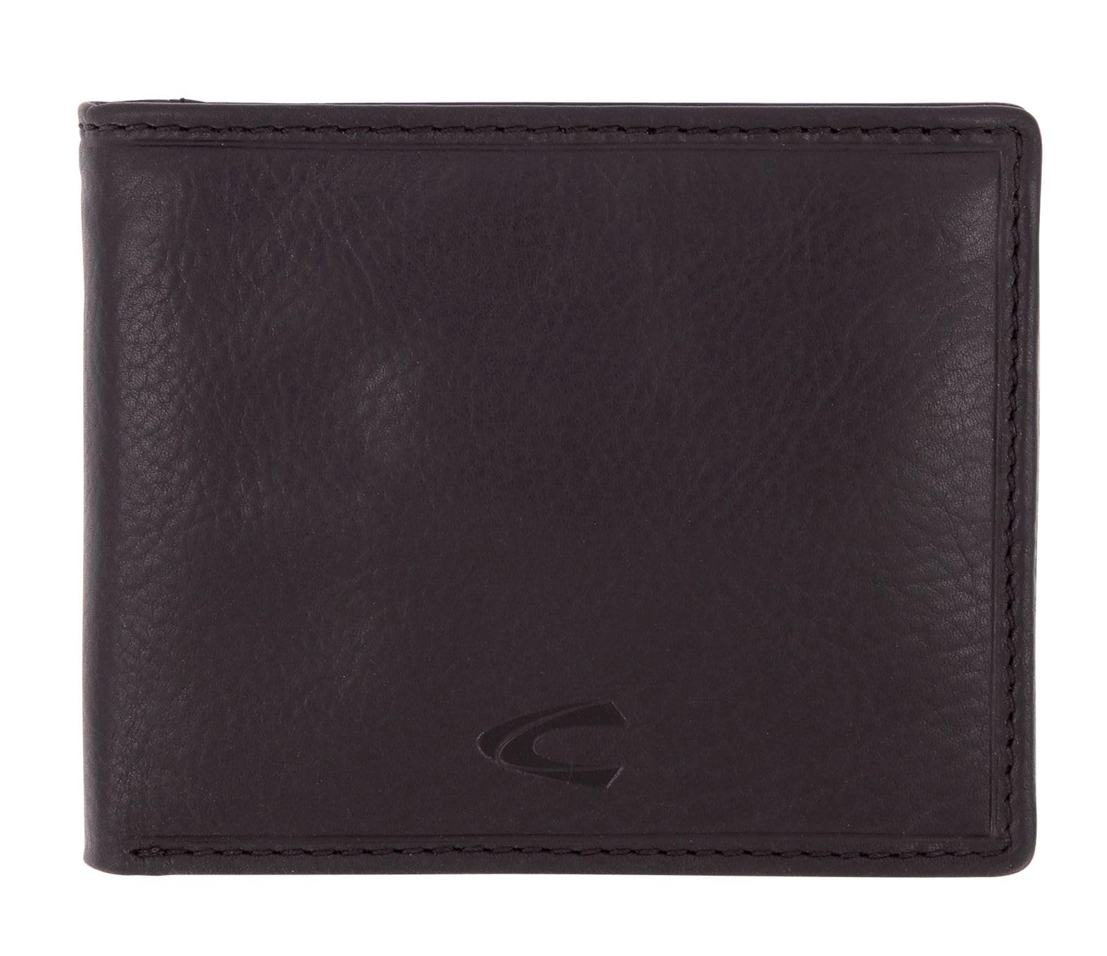 camel active, Como Men's Wallet (Denim Size), Black, 11 x 2 x 9, Neck Pouch