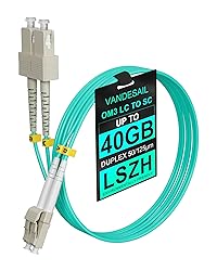 VANDESAIL SC to LC Fiber Patch Cords OM3, Duplex