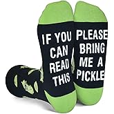GOLIN If You Can Read This Funny Saying Non-Slip Socks, Novelty Gifts for Men Women Teens Food Lover