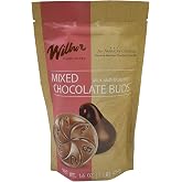 Wilbur Buds Milk &amp; Semisweet Dark Chocolate Buds Mixed, 16 oz. Bag