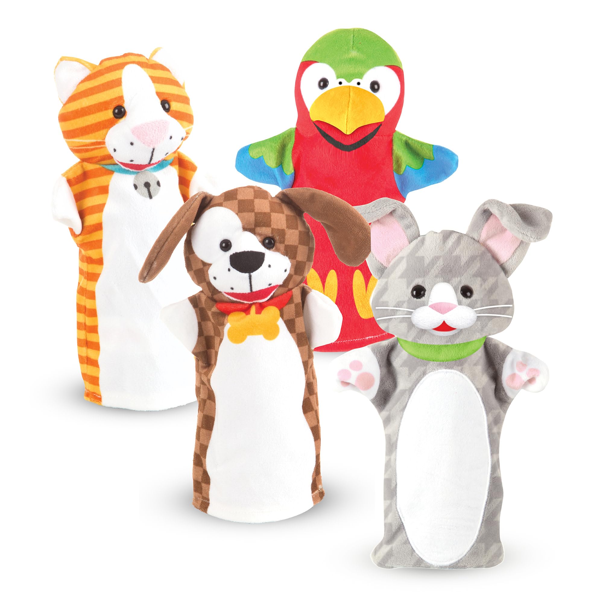 Melissa & Doug Farm Animal Hand Puppets Set for Kids Pretend Play Puppet Theatre Gift Ages 3 and Up