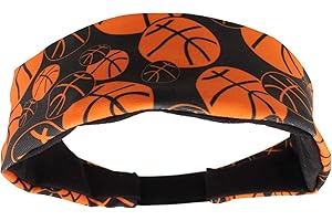MadSportsStuff Crazy Girls Basketball Headband with Basketball Logos