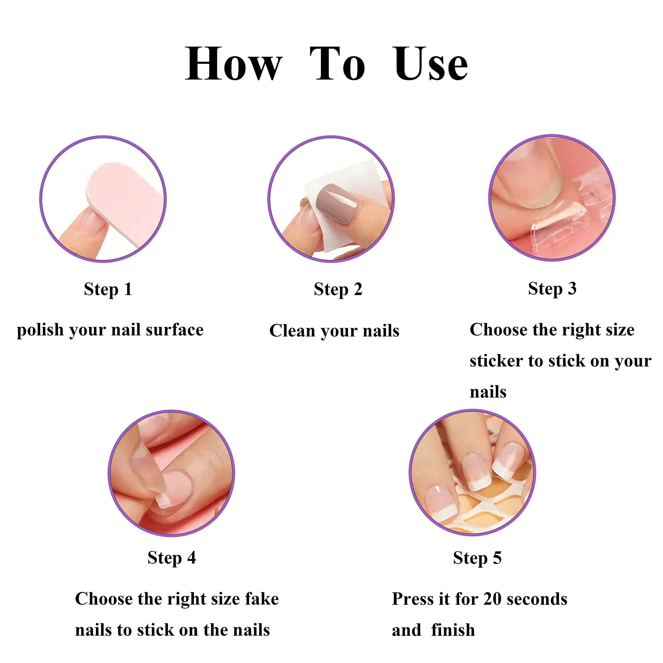 MERVF Long Square Press on Nails Gold French Tip Fake Nails with 3D Butterfly Design Press ons Glitter Swirls Squoval Glue on Nails Acrylic Nails Luxury False Nails Glossy 24pcs - Image 4