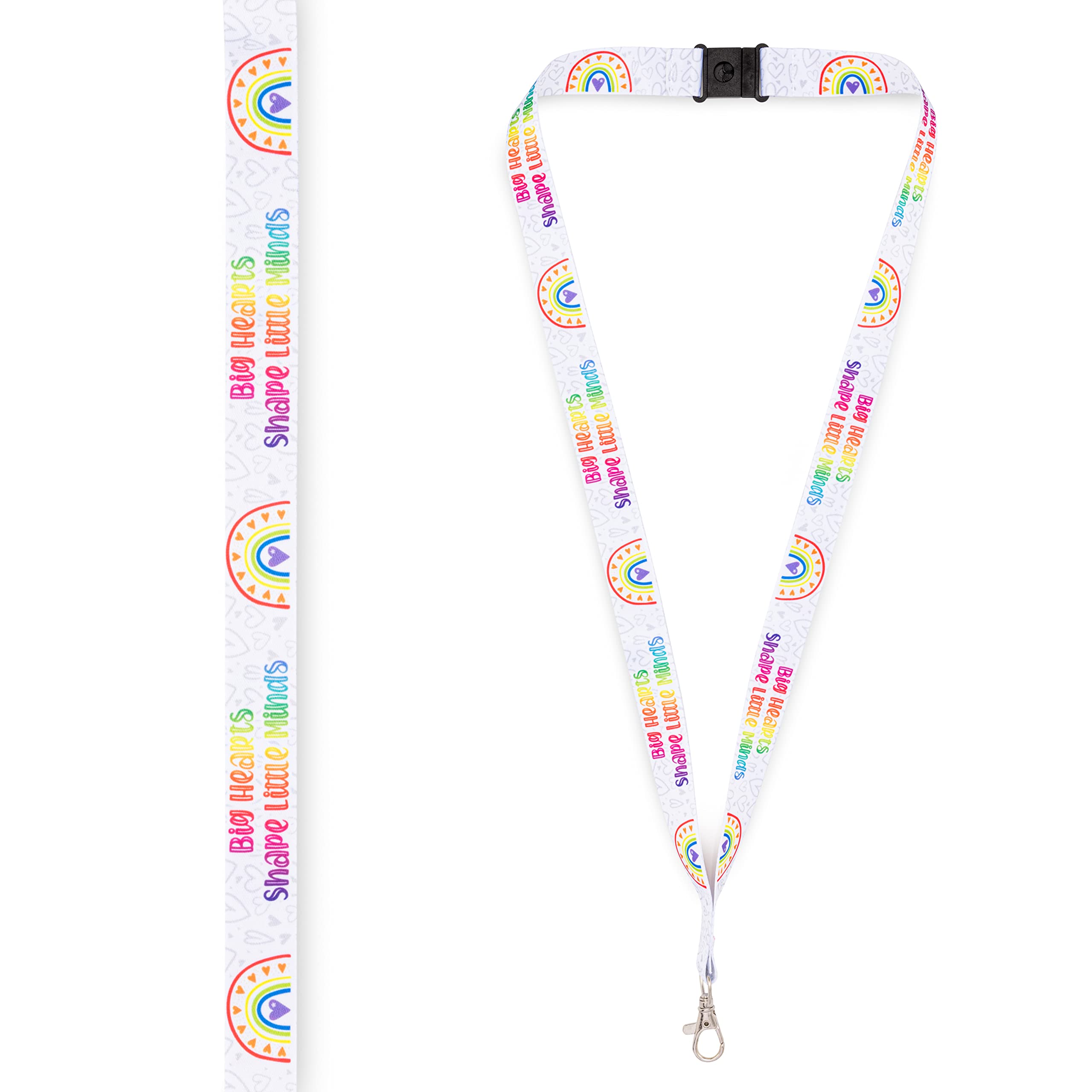 Medical ID Me Big Hearts Shape Little Minds Lanyards Teacher Nursery Nurse Care Worker SEN Teachers Gift Leaving Present