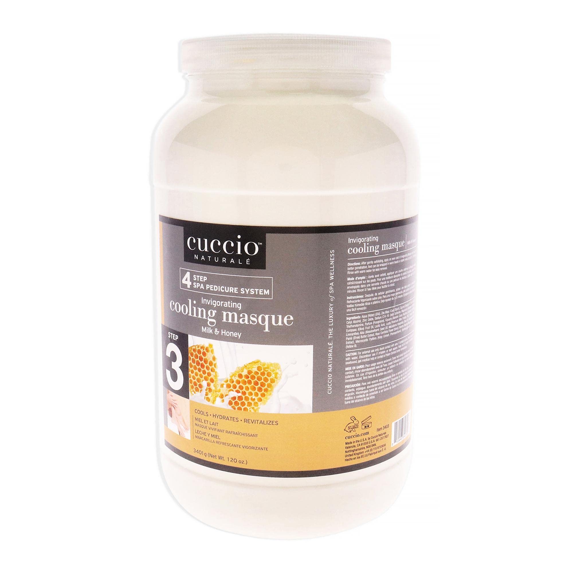 Cuccio - Invigorating Cooling Masque - Milk and Honey - for Women - Mask - 120 oz