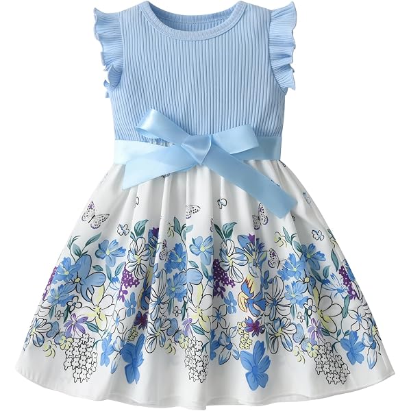 carters blue dress Pre-Owned Carter's Kid Blue Dress with Flowers Girl Size 6-6x / Our  Families Attic
