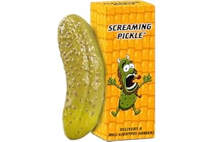 DR DINGUS Screaming Pickle - Original Goat Scream - Best Talking Noise Gag Gift for Kids and Adults - Funny Office Prank or Family Night