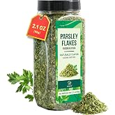 Soeos Parsley Flakes, Dried Parsley Leaves, 2.1 Ounce | Fresh Flavor and Aroma, Perfect for Seasoning, Garnishing, and Cooking