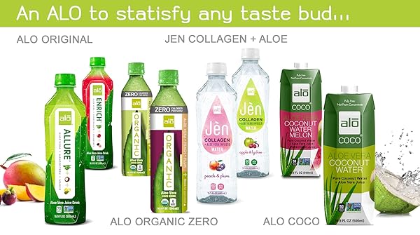 ALO ALOE VERA JUICE DRINK | SPRING – ALOE VERA + MIXED BERRY | 16.9 FL OZ, PACK OF 12 | PLANT-BASED DRINK WITH REAL ALOE PULP