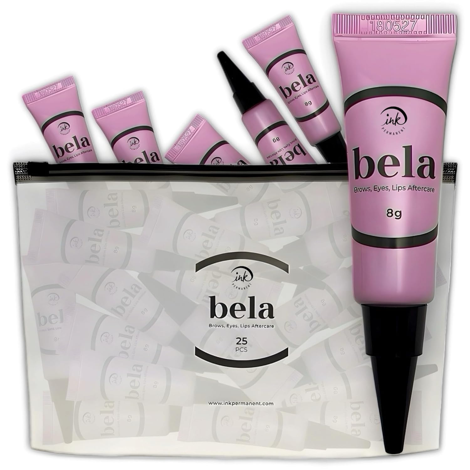 Bela Microblading Aftercare, PMU and Tattoo Healing Cream Microblading Aftercare Ointment for Tattoo, Brows & Permanent Make Up Procedures, No Smell (25 pack)