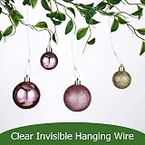 Sumind Clear Picture Hanging Wire 0.8mm 100 lb 656 ft with Aluminum Crimp view 4
