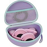 Headphone Case for Riwbox CT-7 Pink/for Jack CT-7S Cat Green 3.5mm/ for iClever IC-HS01/for Picun/for FosPower Bluetooth Wireless Over-Ear Headphones Headset Box Only,Purple