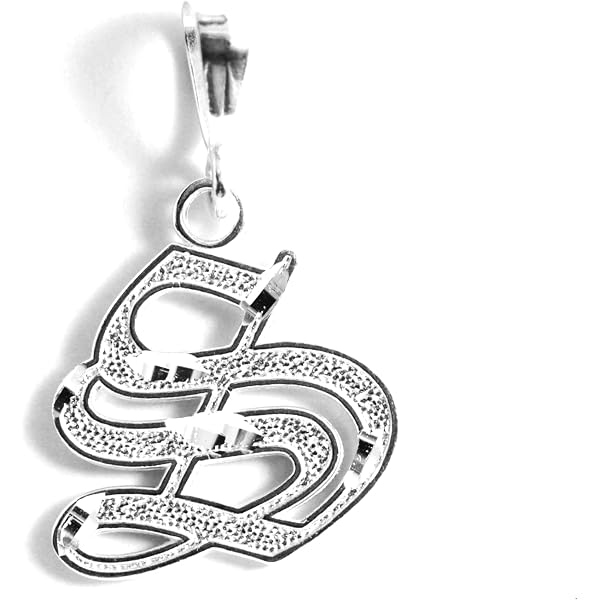 Letter S Pendant Charm – 925 Sterling Silver Initial Necklace Or Bracelet Charm, Personalized Gift, USA Made