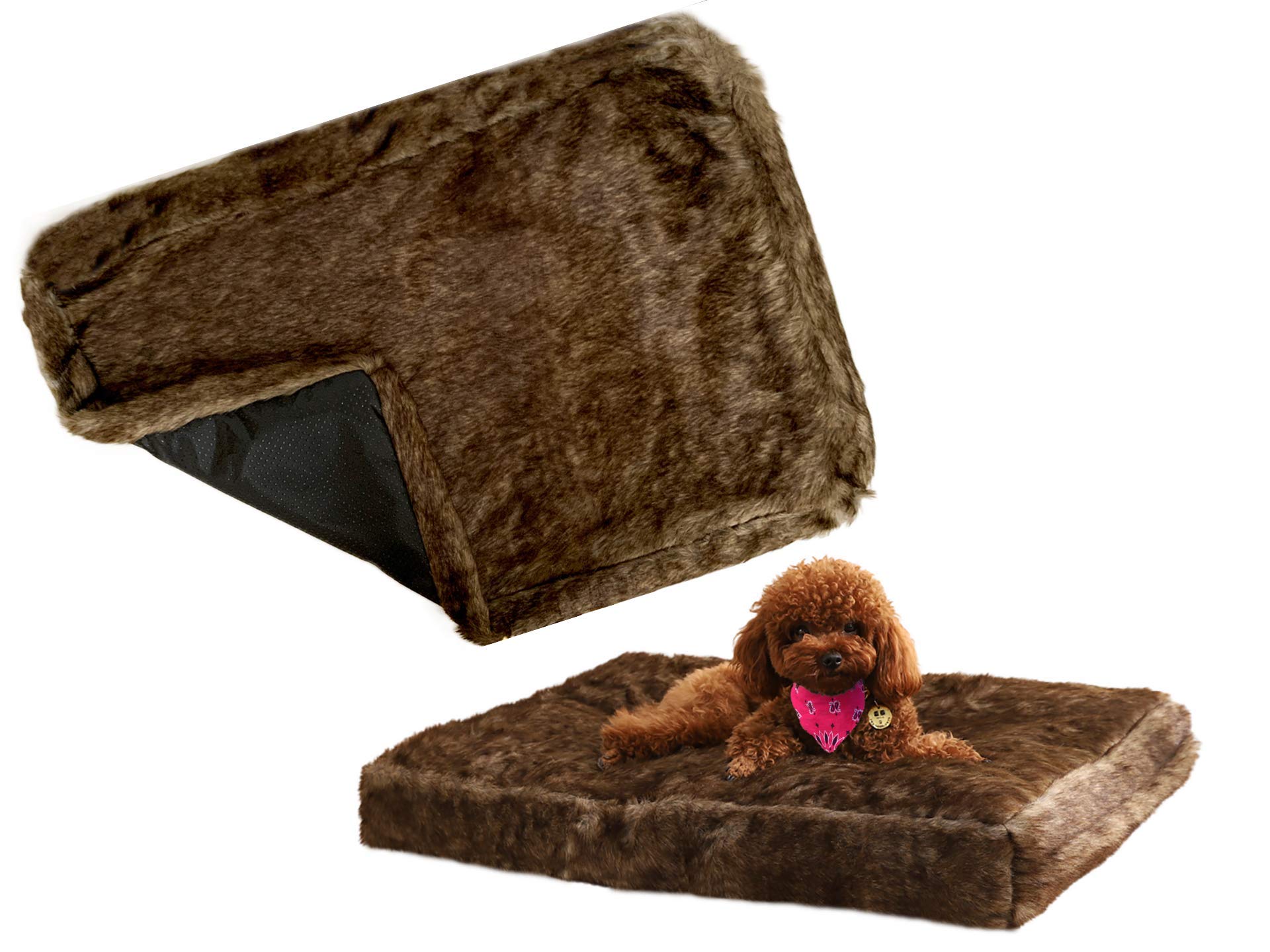 Millie Mats Anti-AnxietyFaux Fur Dog Bed Cat Bed Luxurious Bed to Keep Your Dog Calm With Your Scent