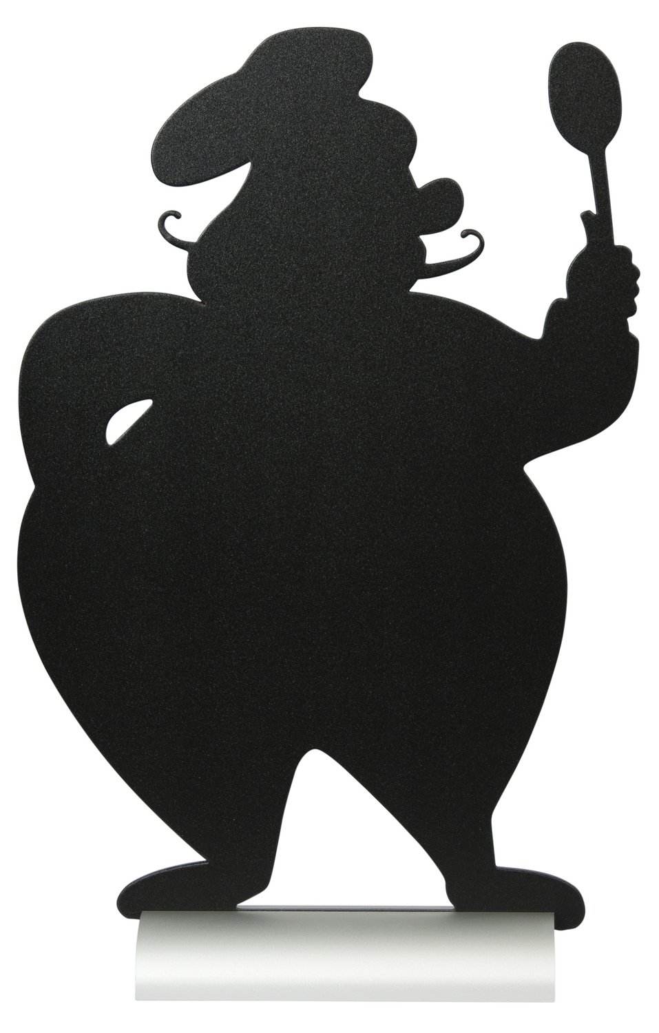 Securit Silhouette Chef Chalk Board, Black, 34.5x22x6 cm