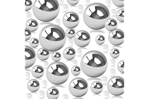 CUSMATION 20mm 14mm 10mm 100 PCS Floating Beads for Centerpiece and 800 PCS Water Gel Bead for Vases Silver Vase Filler for Centerpieces Silver Floating Beads Silver Pearls for Crafting for Home Wedding Decor