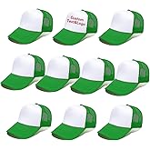 Ultrafun 10 Pack Trucker Hat Mesh Sublimation Blank Hats Adjustable Baseball Caps Hats for Men Women