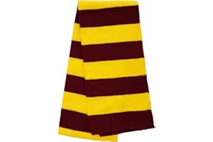 Dxhycc Black and Gray Striped Scarf - Soft Knit Winter Men's Scarf - Cosplay Costume Accessory for Halloween Christmas Party