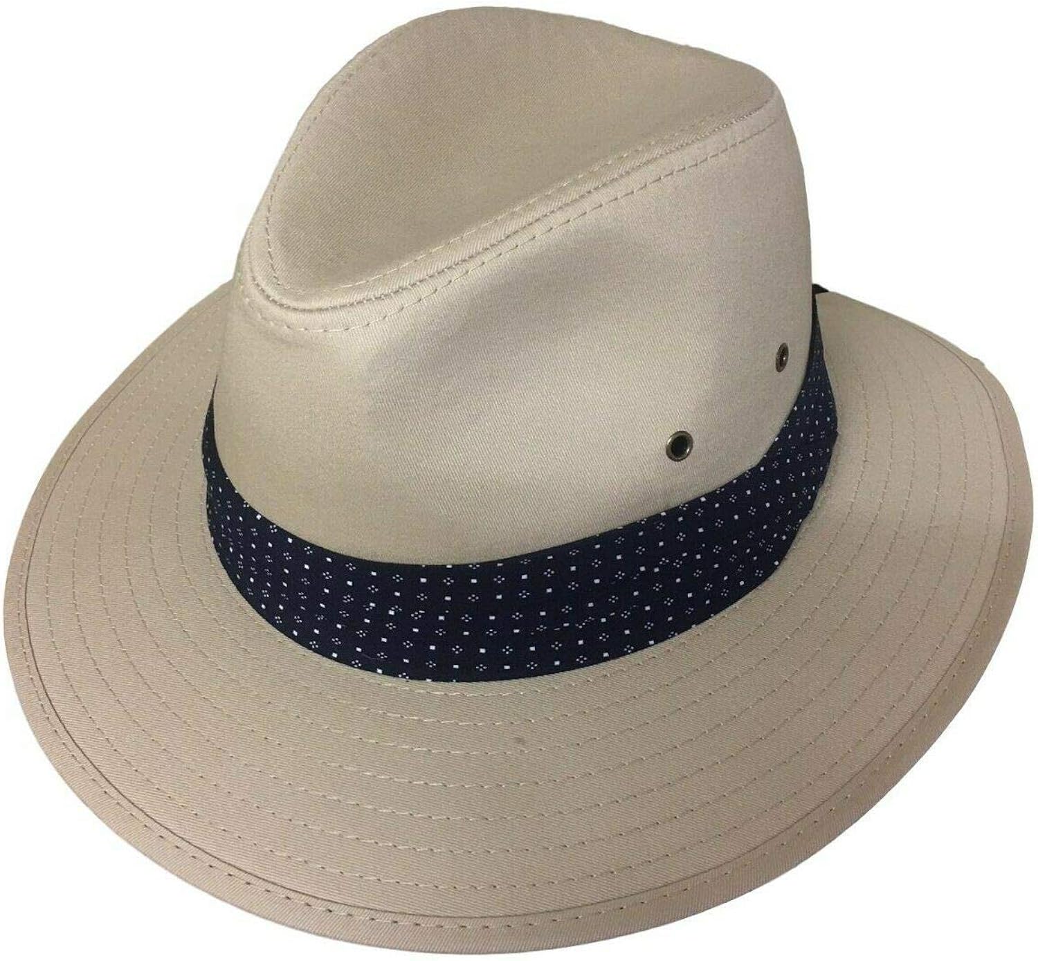 Luxury Pure Cotton Fedora Summer Hat,Dark Beige (58cm) Amazon.co.uk Clothing