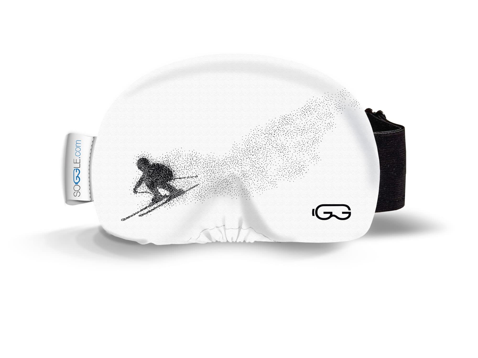 SOGGLE Ski Goggles Protective Cover Microfibre One Size Black / White Racer