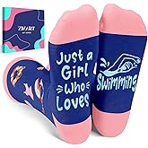 Zmart Funny Socks - Cheerleader Tennis Swimming Hiking Running Gifts for Girls