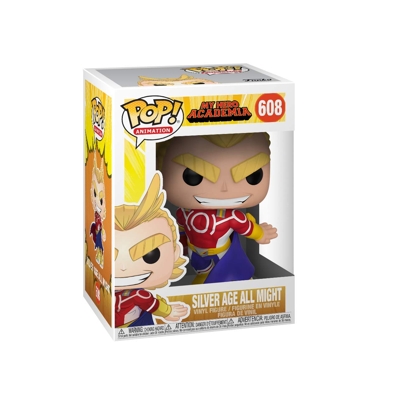 Funko Pop! Animation: MHA - All Might - (Silver Age) - My Hero Academia - Collectable Vinyl Figure - Gift Idea - Official Merchandise - Toys for Kids & Adults - Anime Fans