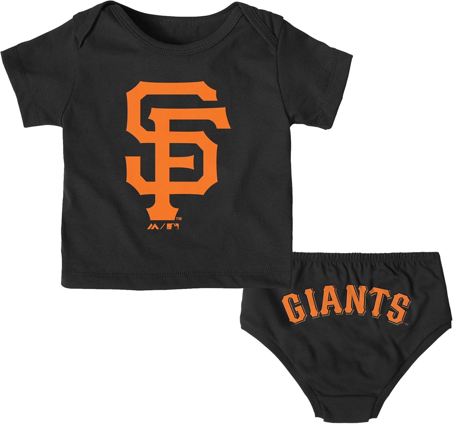 Outerstuff MLB Infants San Francisco Giants Mini Uniform Tee Set, 12 Months: Sports & Outdoors