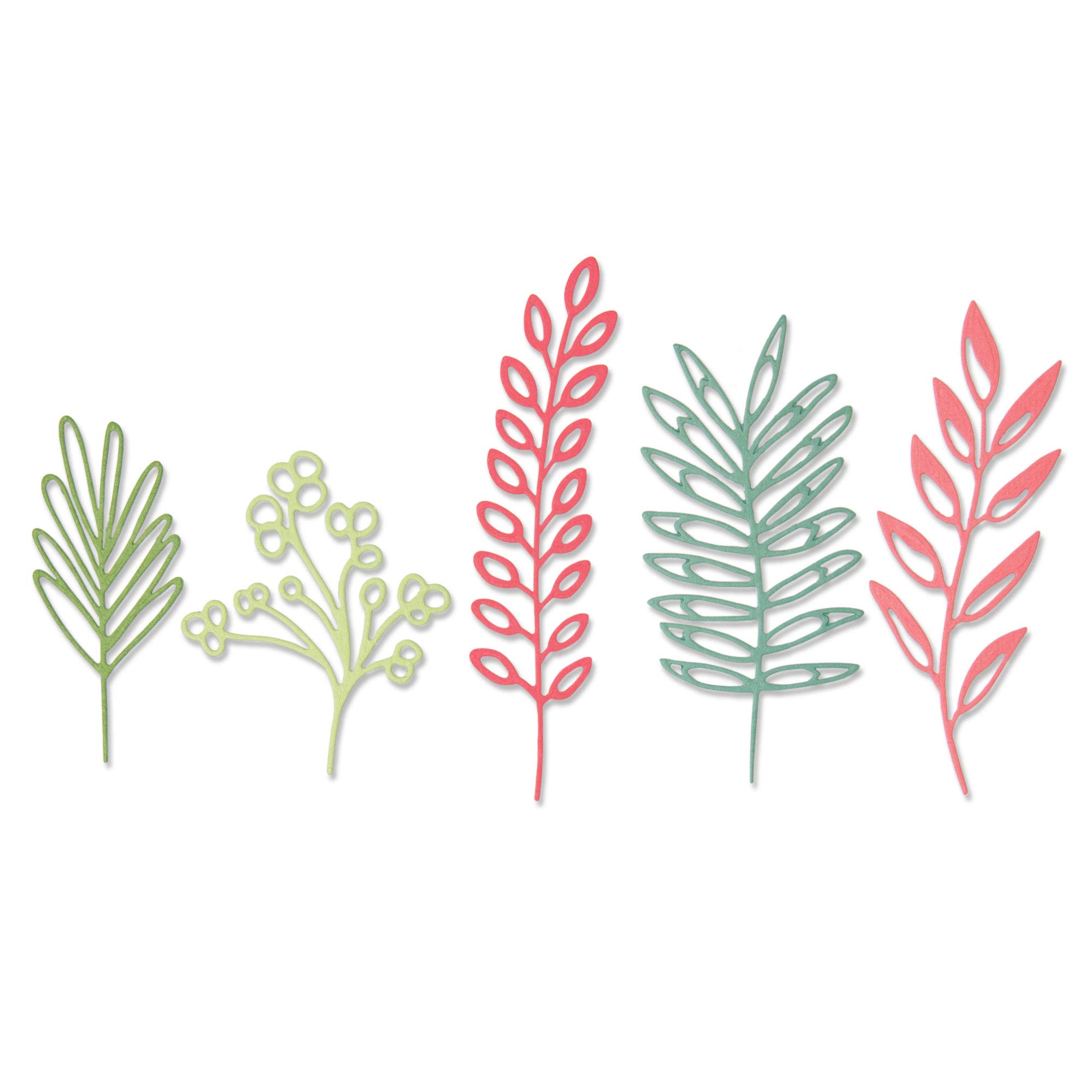 Sizzix Thinlits Die Set 5PK 664457 Delicate Leaves by Sharon Drury