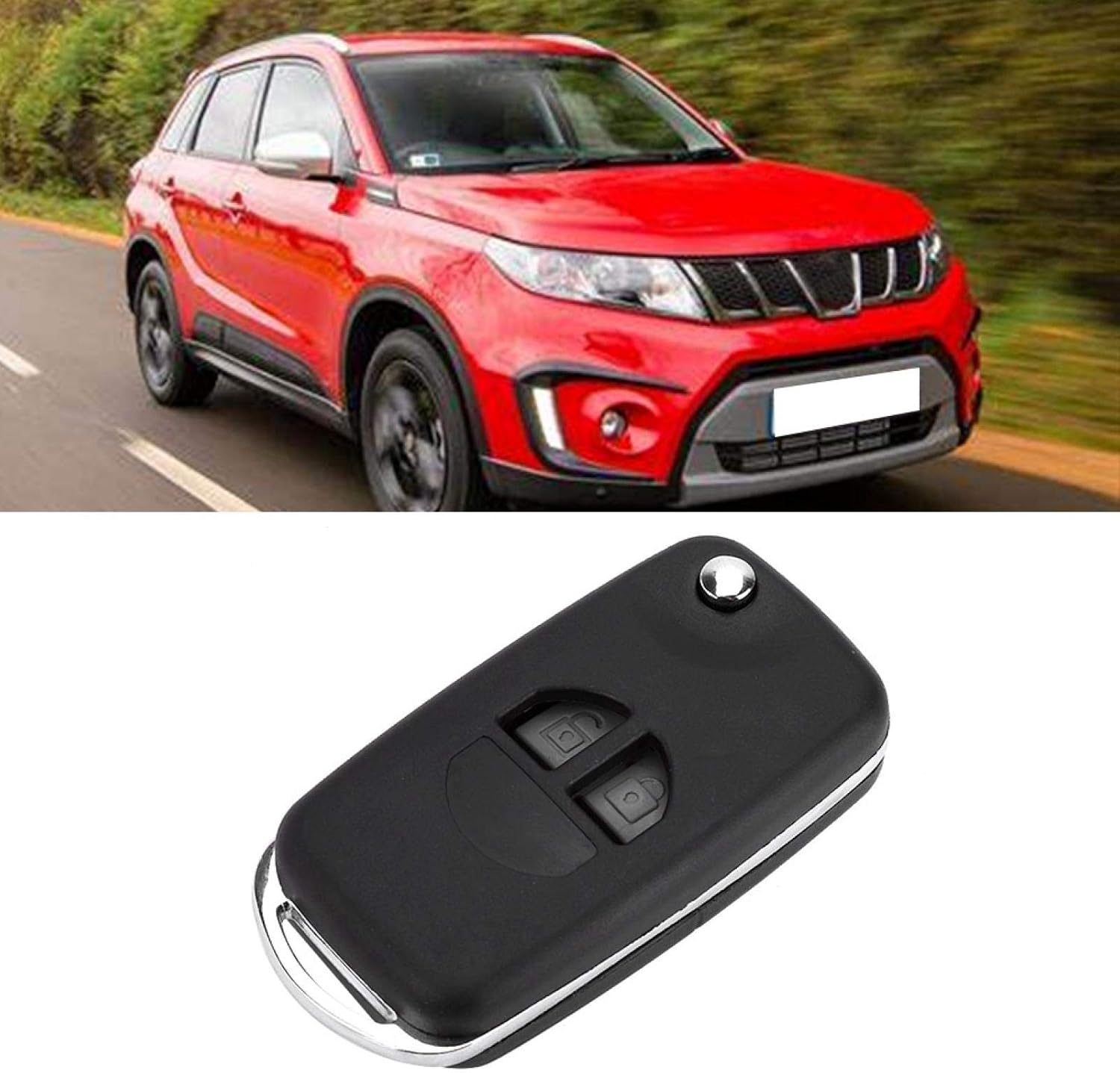 Key Fob Case,Car Remote Key Shell 2 Button Car Remote Key Fob Shell Case Replacement Car Remote Key Shell Protective Case for SU_ZUKI SWI_FT GRA_ND VI_TARA ALTO - Image 3