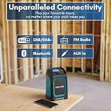 DigiFunk Site Radio DAB+ FM Bluetooth IP65 USB Rechargeable 5000mAh view 3