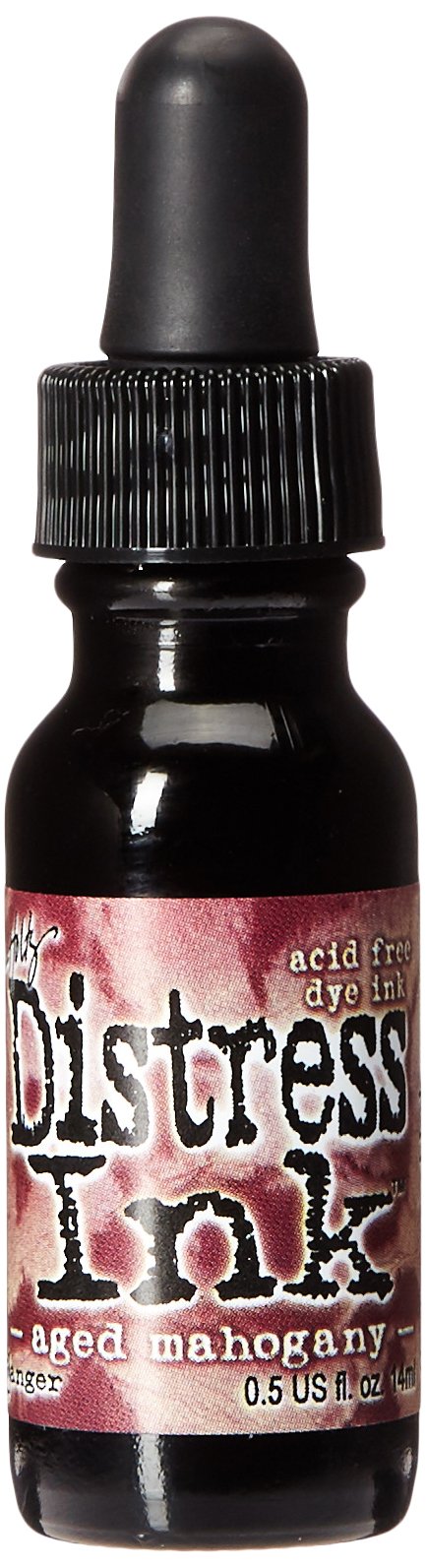 Tim Holtz 0.5 oz Distress Ink Re-Inker, Aged Mahogany