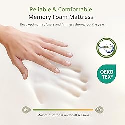 EGOHOME Twin Size Memory Foam Mattress, 10 Inch Bed