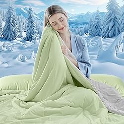 FineMay Cooling Comforter Twin Size, Double-Sided