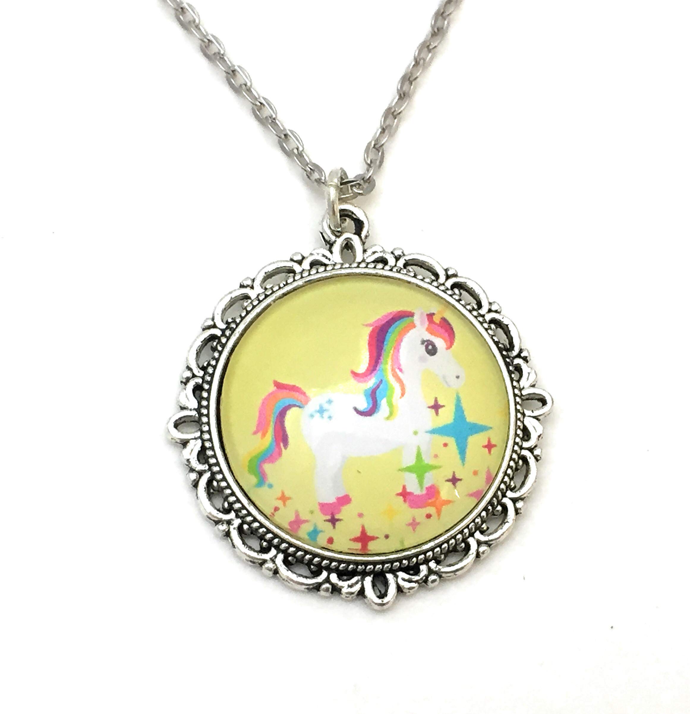 Unicorn Necklace - Rainbow Colors - Handmade | Unicorn Rainbow Shop