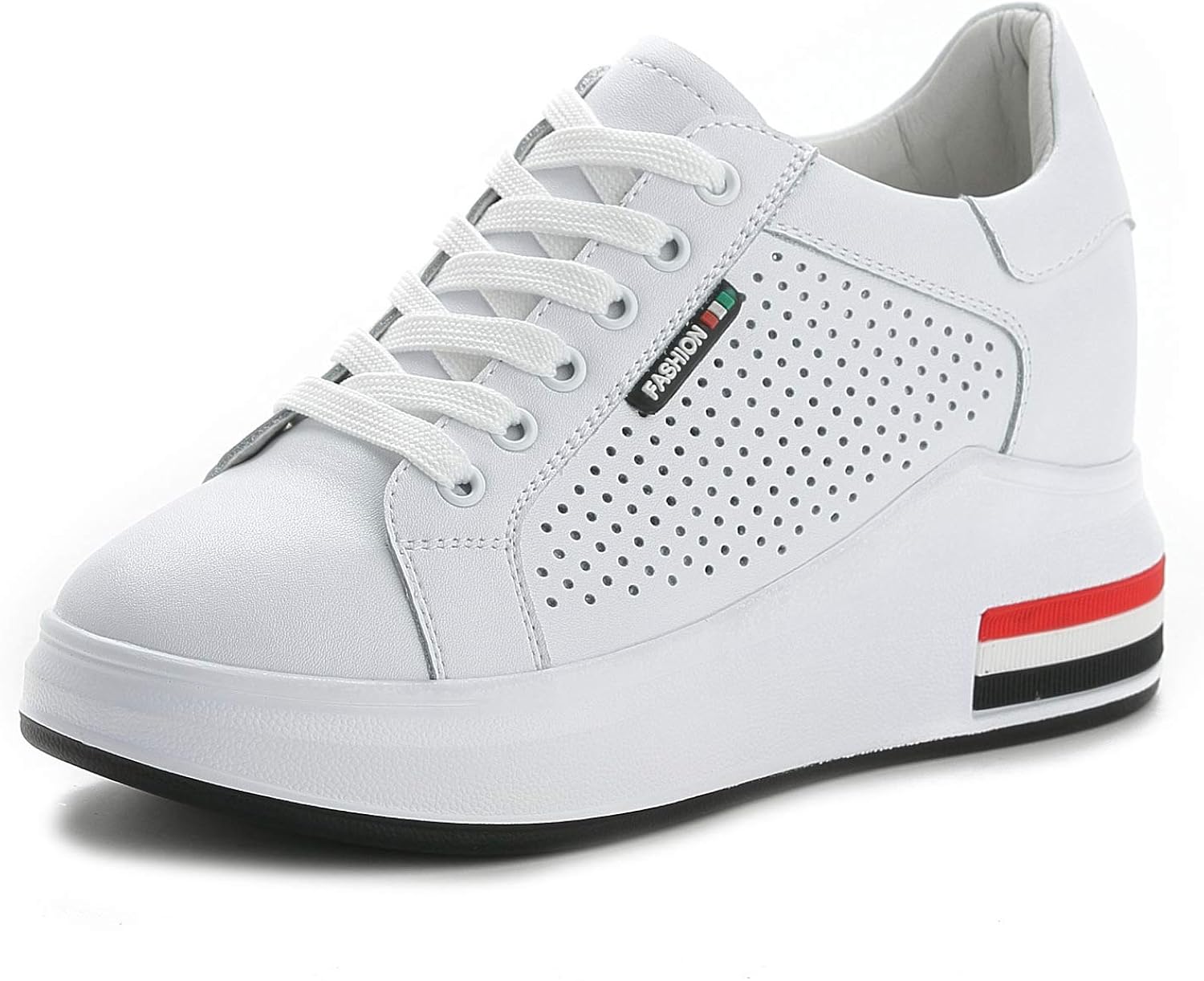 white platform sneakers amazon