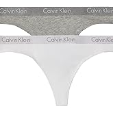 Calvin Klein Women's Motive Cotton Multipack Thong Panty (3 Pack)