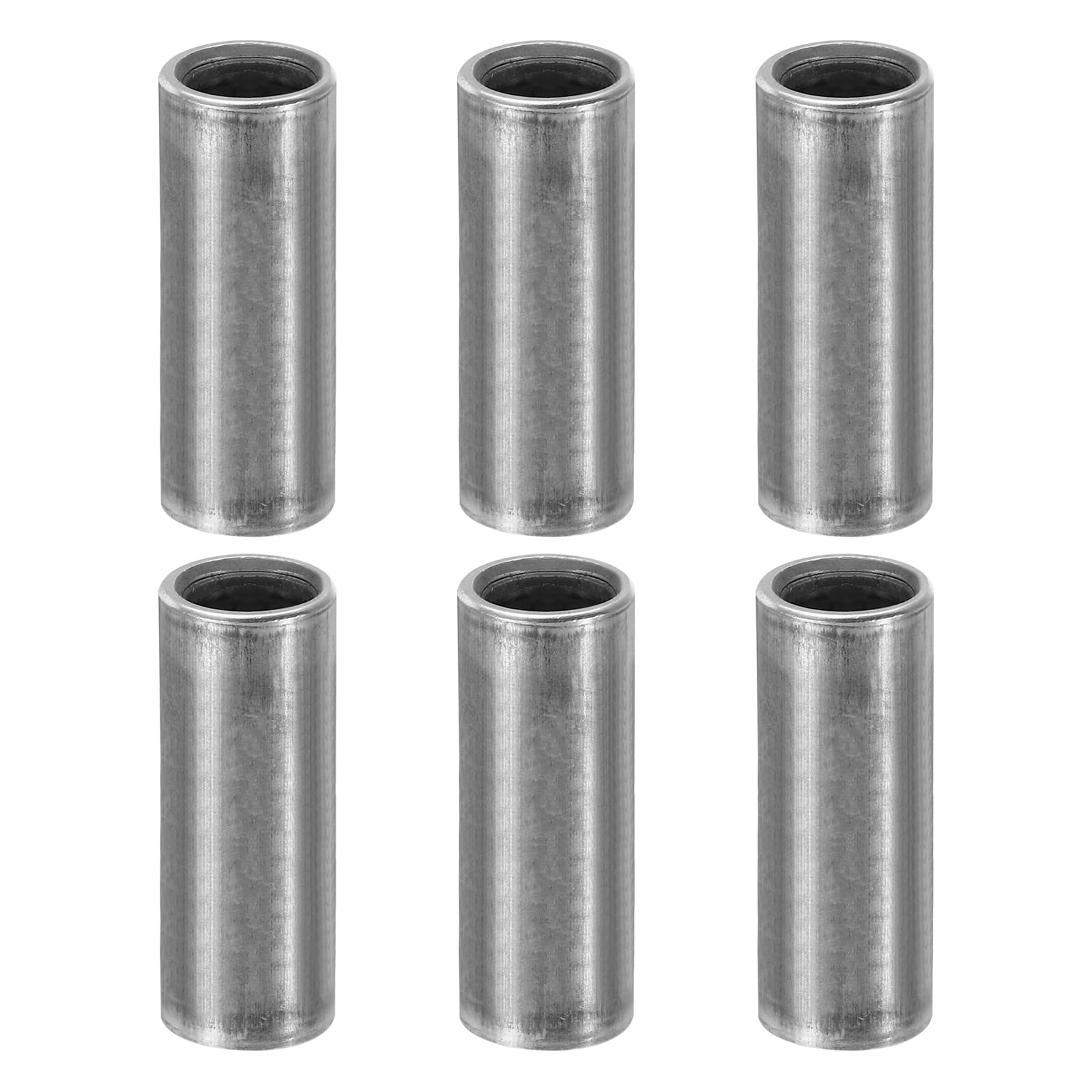 PATIKIL M8 Steel Spacers, 6 Pcs Metal Spacers Steel 8mm ID x 12mm OD x 35mm L Carbon Steel Spacer Screw Standoff Round for 5/16in or M8 Screw Bolts