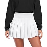 JoyGirl Womens Pleated Skirt with Shorts Tennis Skirt School Uniform Skirts Mini Skater Skirts Skorts with Pockets